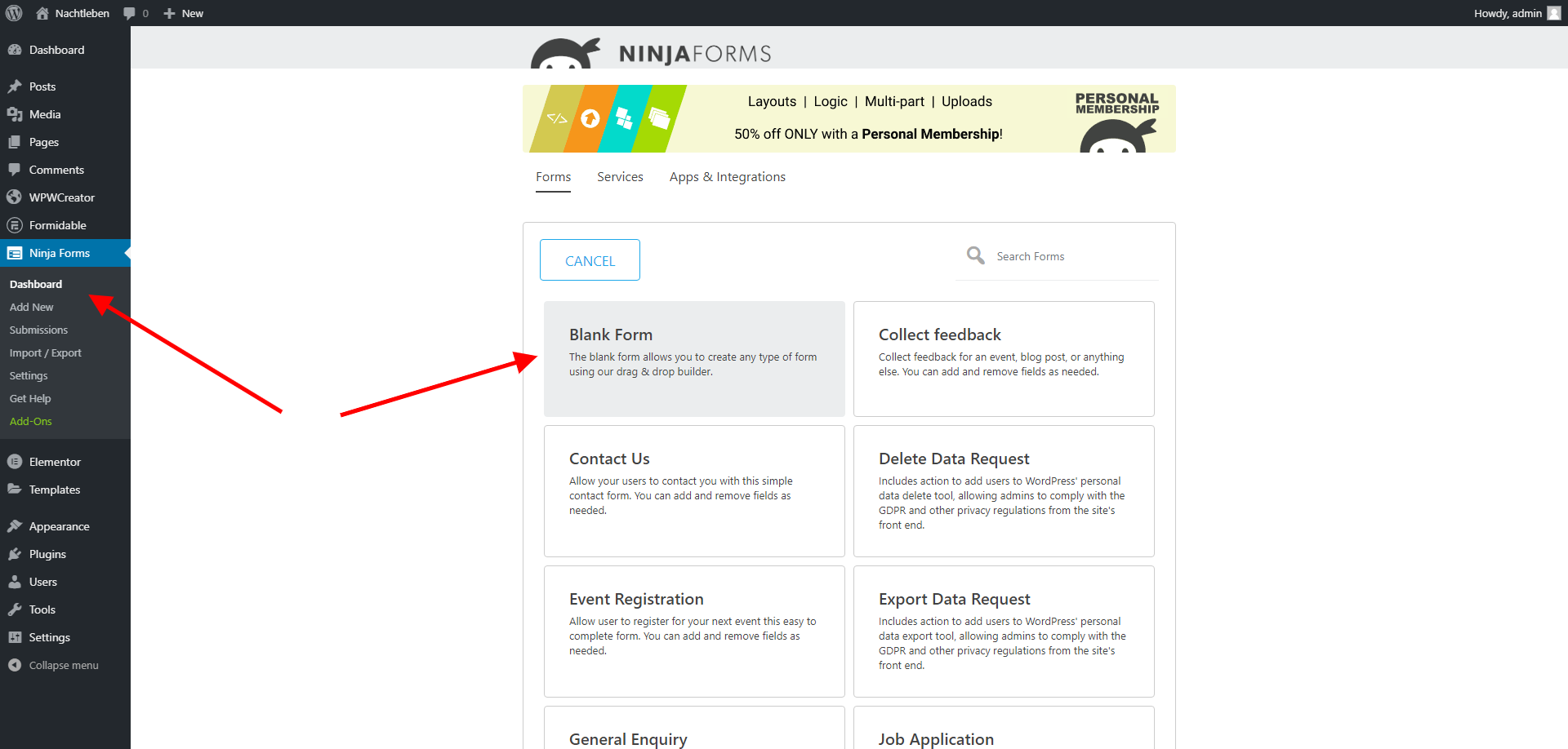 Ninja Forms Contact Form – The Drag and Drop Form Builder for WordPress –  WordPress plugin